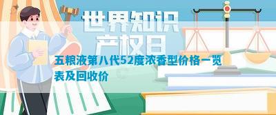 五糧液第八代52度濃香型價格一覽表及回收價